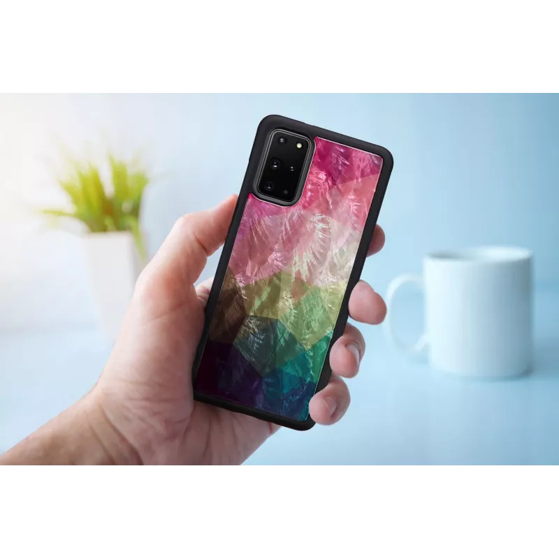 Etui iKins do Samsung Galaxy S20+ — wzór wodnego kwiatu, czarne