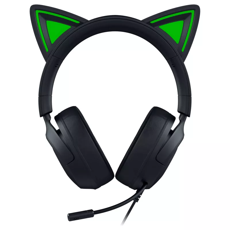 Przewodowy zestaw słuchawkowy do gier Razer Kraken Kitty V3 X — nauszny, zintegrowany mikrofon