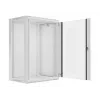 Lanberg szafa rackowa naścienna instalacyjna 19'' 18U 600x450mm szara (drzwi szklane)