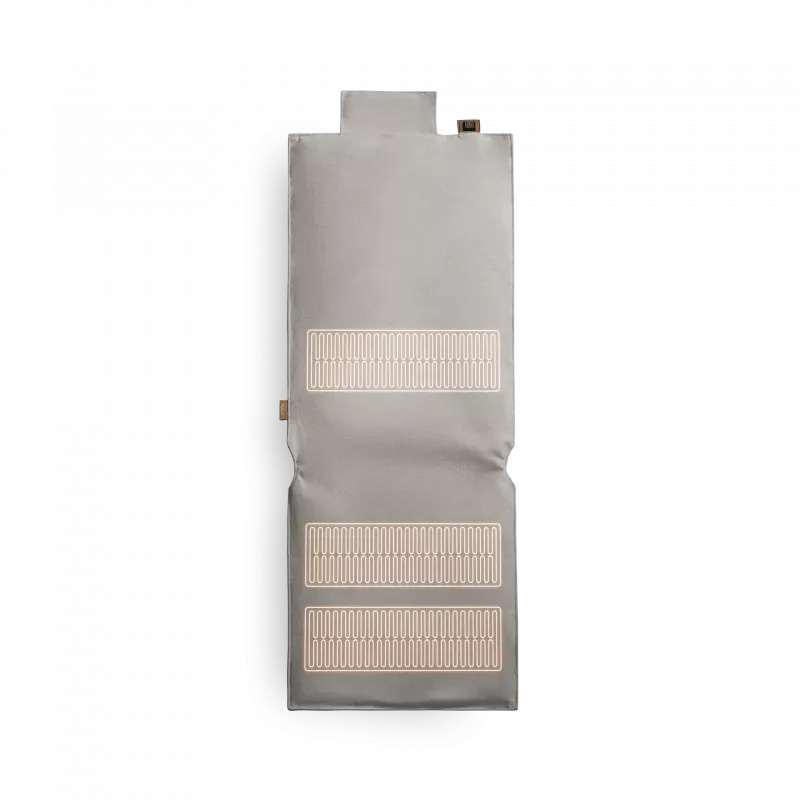 Podgrzewana podkładka na siedzisko Duux Mellow DXLV60, 40 x 110 cm, 3 poziomy grzania, dla 1 osoby, szary