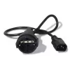 Kabel zasilający APC AP9880 czarny 0,6 m złącze C14 CEE7/7