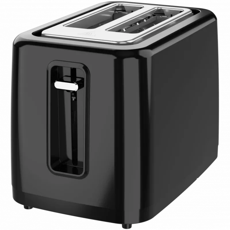 Toster elektryczny, czarny, 220-240V, 50-60Hz, 780-930W, 2 szczeliny, 3 tryby, 7 poziomów opiekania