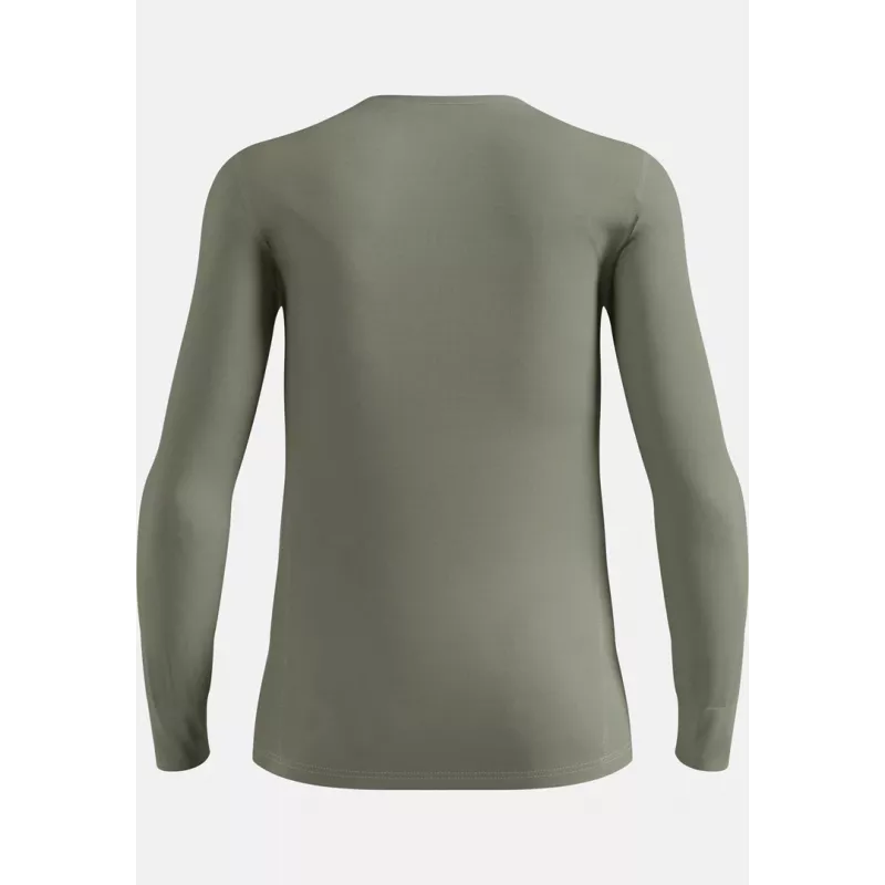 ODLO BL TOP z okrągłym dekoltem, długi rękaw ACTIVE WARM, bielizna termiczna, rozmiar M, szary