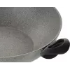 Wok Ballarini Ferrara FERR8KD.36D 36 cm, powłoka granitowa, dwa uchwyty i pokrywka