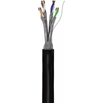 GoobayCat.7 Kabel surowy zewnętrzny sieciowy, S/FTP (PiMF), czarny (52769)