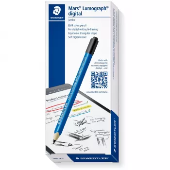 Ołówek grafitowy Staedtler Mars Lumograph digital Jumbo, certyfikat PEFC, 5 końcówek