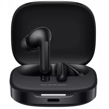 Słuchawki Xiaomi Buds 6 dokanałowe bezprzewodowe, Bluetooth 5.4, ANC, 42 h odtwarzania, IP54, Night Black