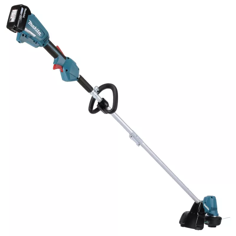 Makita DUR192LRT1, podkaszarka do trawy, rękojeść typu J, 6000 obr./min, czarna, turkusowa, 30 cm, 87,8 dB