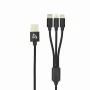 Sbox USB 2.0 8-pin/Type-C/Micro USB kabel do ładowania 2.4A 1M BULK