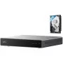 Sieciowy rejestrator wideo Eufy S4 — 8-kanałowy NVR, 4K (3840x2160), dysk twardy 2 TB, z możliwością rozbudowy do 16 TB, Czarny/Szary