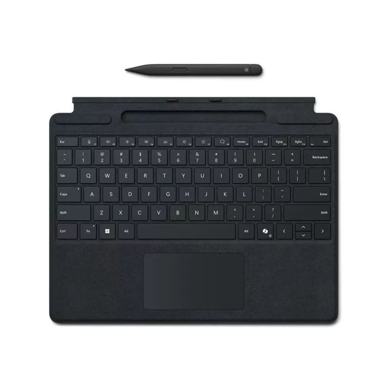 Klawiatura Microsoft Surface Pro z piórem cienki Pen QWERTY angielska czarna