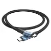Vention USB 2.0 5A 240W 1m czarny kabel USB-C na C