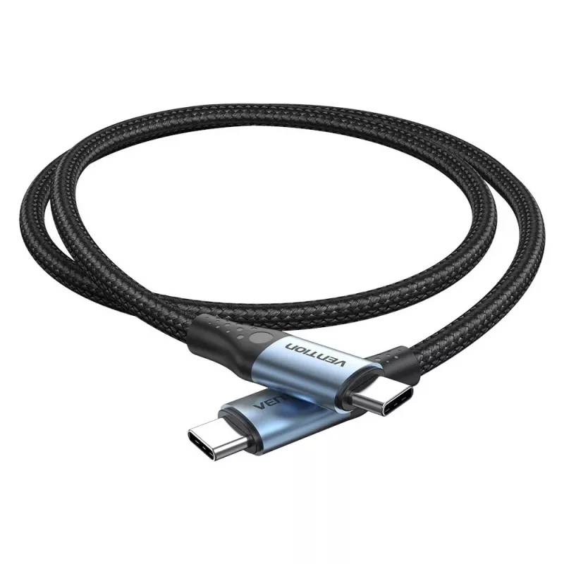 Vention USB 2.0 5A 240W 1m czarny kabel USB-C na C