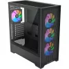 Obudowa komputerowa Silentware Core 100 A-RGB Czarny — model CORE100Czarny, oświetlenie A-RGB, format mid-tower