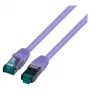 Kabel krosowy EFB RJ45 S/FTP Cat6A LSZH fioletowy długość 0,25 m 4x2xAWG27/7 wg TIA/EIA568B ekranowany standardy transmisji 10Gbit