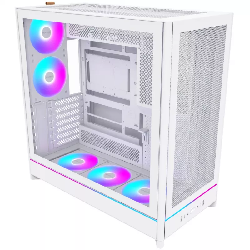 PC case Montech HS01 PRO Midi Tower biały
