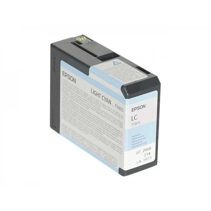 Epson Singlepack Light cyjan T580500, Jasny cyjan, Atrament pigmentowy, 80 ml, 1 szt., Pojedynczy pakiet
