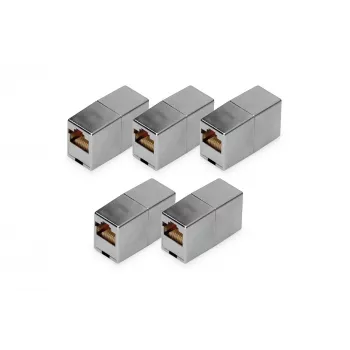 Sprzęgło modułowe RJ45 Digitus DN-93901-5 5 sztuk złocone srebrne