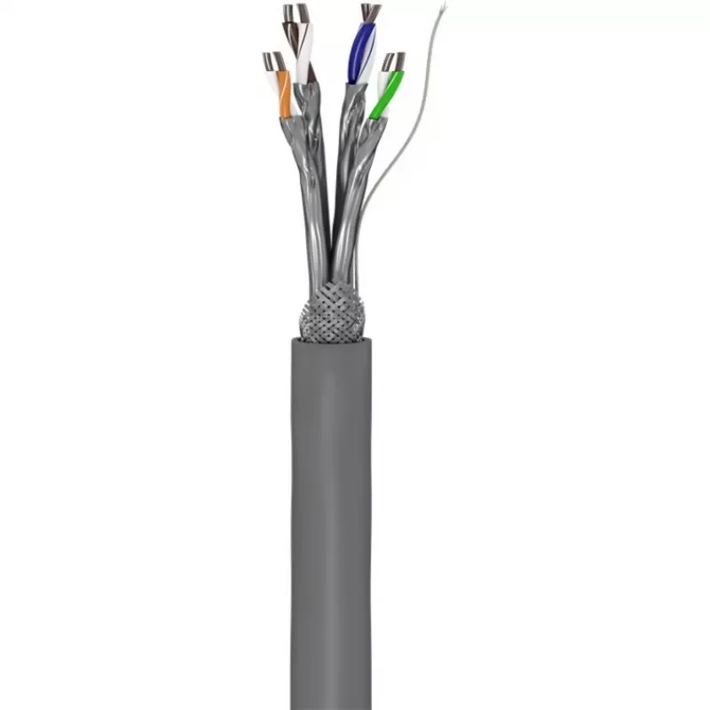Wentronic Goobay Kabel sieciowy CAT 6, S/FTP (PiMF), Szary, 305 m - Mieszanka miedzi CCA, AWG 23/1 (drut), PVC (95696)