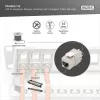 Moduł Keystone DIGITUS CAT 6A ekranowany z inteligentnym zarządcą kabla, płaski RJ-45, 14,5×34,5×21 mm — 12 szt.