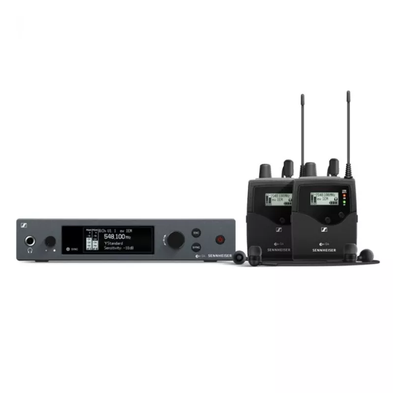 Sennheiser EW IEM G4-twin-A1 - Zestaw odsłuchowy z dwoma odbiornikami (odsłuch sceniczny) 470-516 MHz