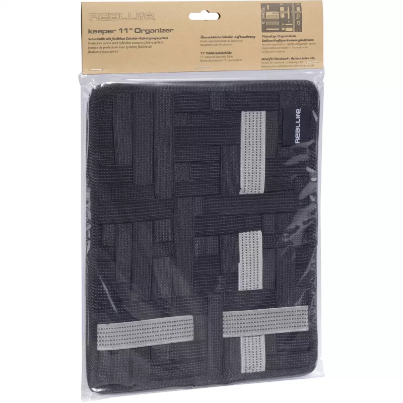 Etui na tablet RealPower 156802 27,9 cm (11 cali) Czarny Szary