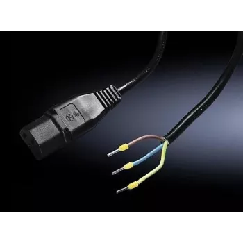 Kabel zasilający Rittal SM IEC 60320 C13 do otwartego końca, 1,5 m, model 6450.060