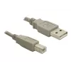 Kabel USB DeLOCK 82216 USB 2.0 3m USB A USB B Szary