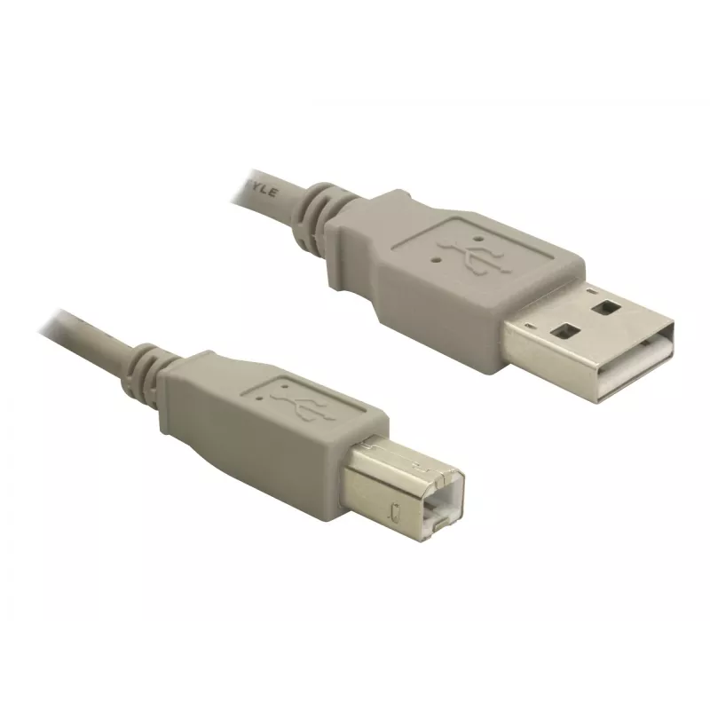 Kabel USB DeLOCK 82216 USB 2.0 3m USB A USB B Szary