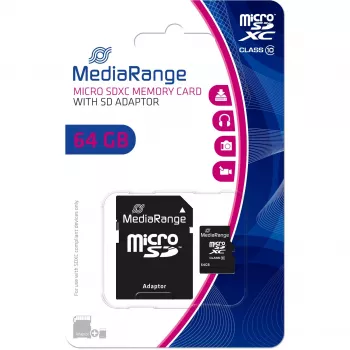 Karta pamięci MediaRange 64 GB MicroSDXC Class 10 MR955