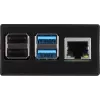 Obudowa aluminiowa do Raspberry Pi 4 B firmy JYT, model RB-AlucaseP4+01B, kolor czarny