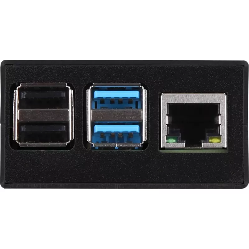 Obudowa aluminiowa do Raspberry Pi 4 B firmy JYT, model RB-AlucaseP4+01B, kolor czarny