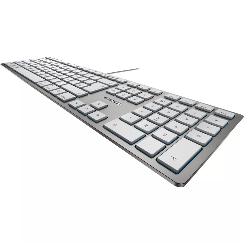 Klawiatura CHERRY KC 6000 cienki FOR MAC biurowa USB QWERTZ niemiecka srebrna