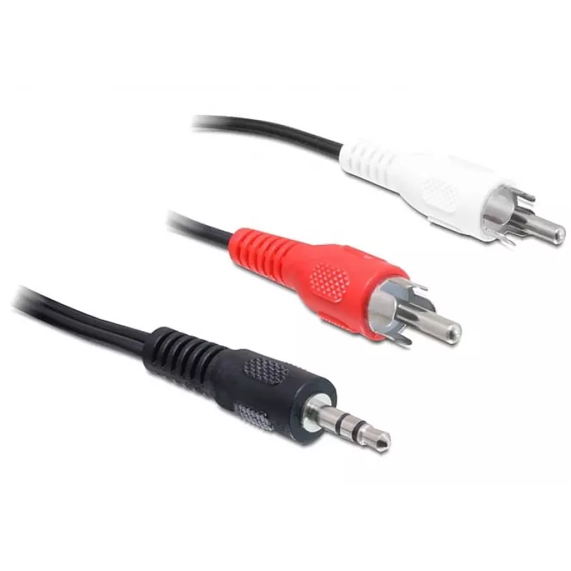 Kabel audio 3,5 mm/2 x RCA DeLOCK 84212
