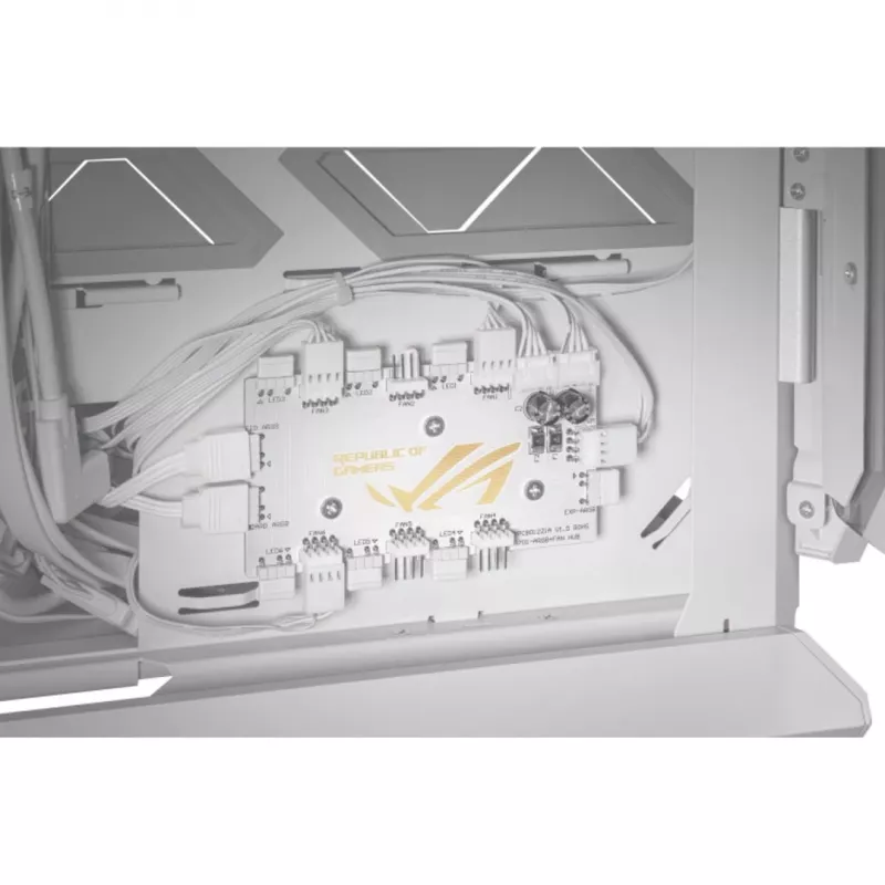 ASUS ROG GR701 Hyperion Biały, PC, Biały, ATX, EATX, micro ATX, Mini-ITX, Aluminium, Multi, Przód