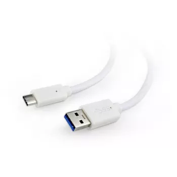 KABEL USB-C DO USB3 0,1M BIAŁY/CCP-USB3-AMCM-W-0.1M GEMBIRD