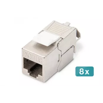Digitus moduł Keystone CAT 6A ekranowany beznarzędziowy zestaw 8 szt.