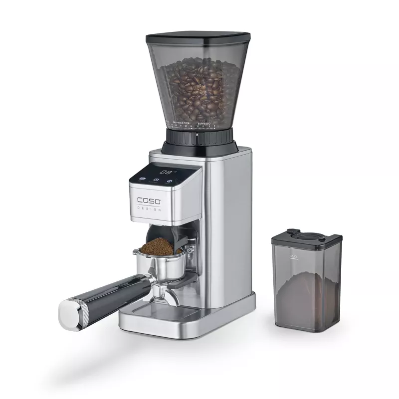 Młynek do kawy Caso | Barista Chef ze stali nierdzewnej | 150 W | Pojemność na ziarna kawy 250 g | Liczba filiżanek 12 szt. | Stal nierdzewna