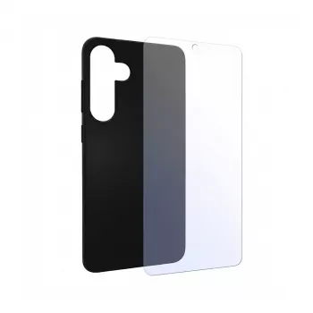 PEDEA Soft TPU etui Samsung Galaxy S24 5G,czarny + Ochraniacz ekranu (SET-11160961)