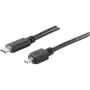 Kabel USB Micro-USB B USB C ShiverPeaks BS77145-1.0 1m Czarny