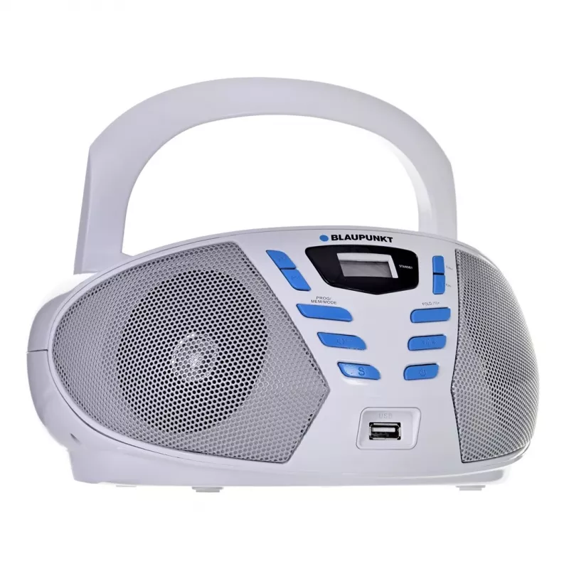 Przenośny system stereo Blaupunkt BB7-WH Cyfrowy 2,4 W FM Szary Odtwarzanie MP3