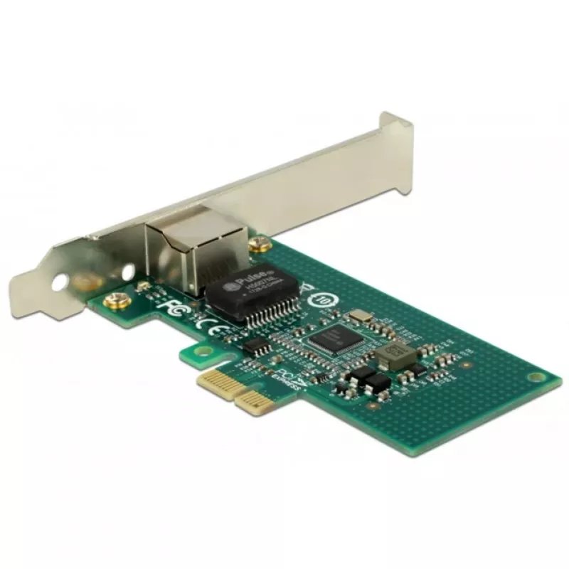 DeLock Karta PCI Express > 1 x Gigabit LAN - Karta sieciowa - PCIe 2.1 Low-Profile - Gigabit Ethernet