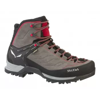 Salewa MTN Trainer Mid GTX Męskie Buty Dla Dorosłych Węglowy, Szary, Czerwony
