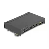Patch panel DELOCK Mini Desktop RJ45 6-port Cat.6A ekranowany, metalowy, czarny, 80×22×125 mm