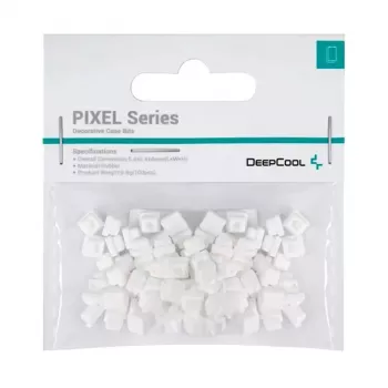 Uniwersalna guma DeepCool PIXEL — blister 100 szt., biała, masa całkowita 9,8 g