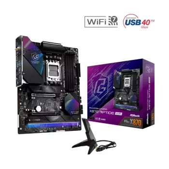Płyta główna ASRock X870 Riptide WiFi — ATX, AMD X870, Socket AM5, DDR5, 4 DIMM, 256 GB, Wi‑Fi 7, 2.5GbE