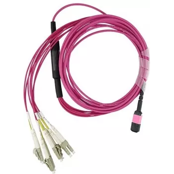 Kabel sieciowy BlueOptics 470-ABOF kompatybilny kabel krosowy MPO-4xLC wielomodowy OM4 1 metr