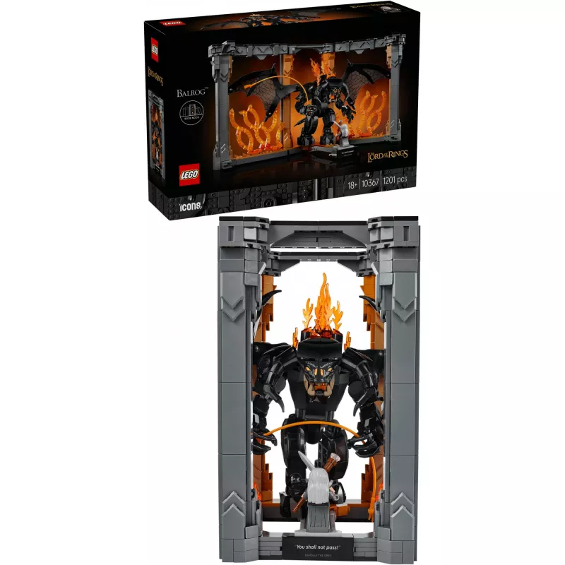LEGO ICONS 10367 Władca Pierścieni: Balrog Book Nook