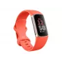 Charge 6 | Opaska fitness | NFC | Pasek – Koralowy; Koperta – Aluminium w kolorze szampańskiego złota