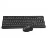 Inca IWS-519 Klawiatura i mysz w zestawie Biurowa RF Wireless QWERTY Turecki Czarny